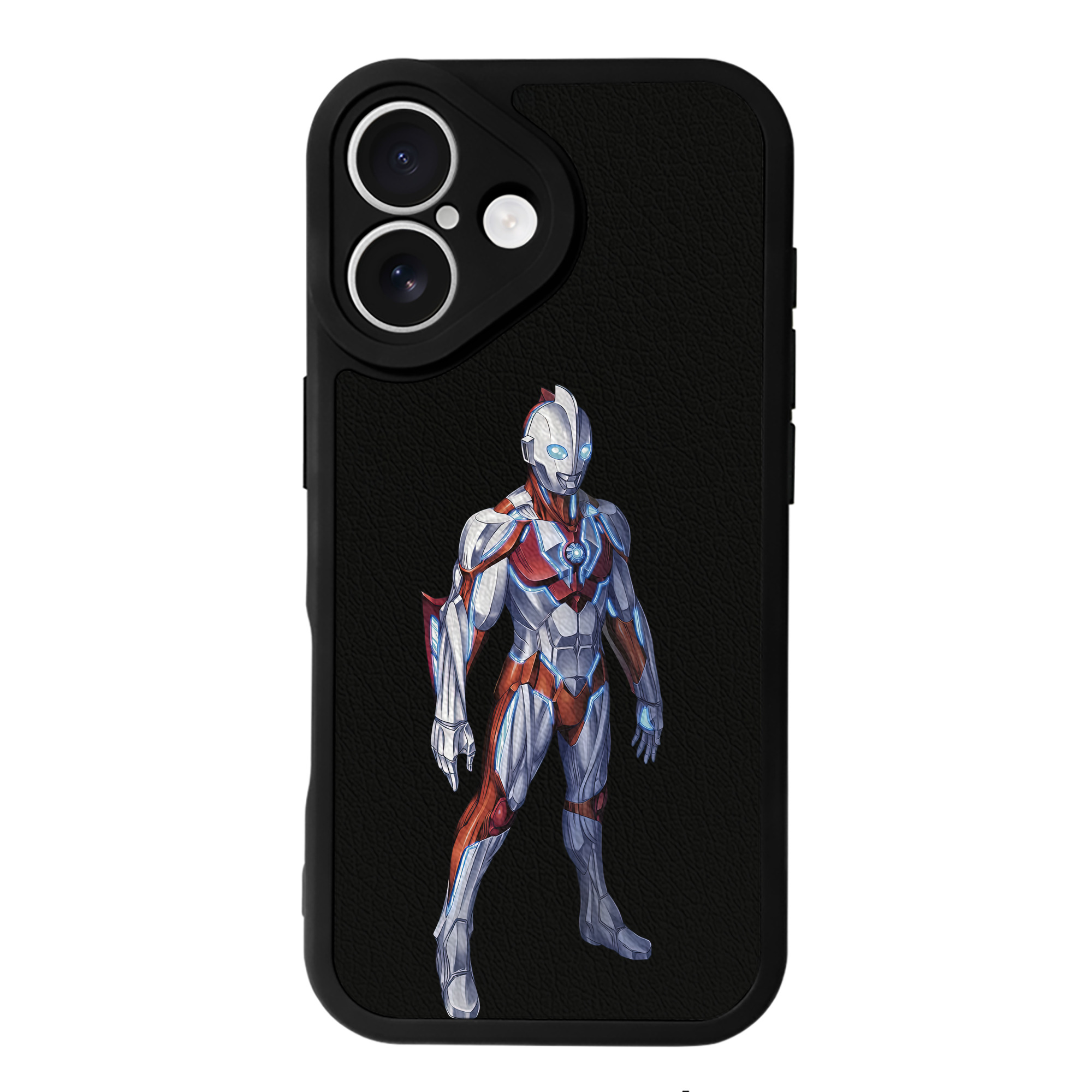 （画像用） ウルトラマン Ultraman 【iPhone 16シリーズ対応】シリコンスマホケース（レザー調） 材質：シリコン